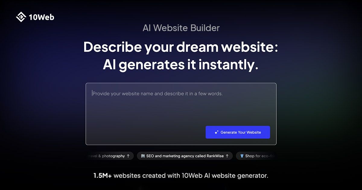 10Web screenshot