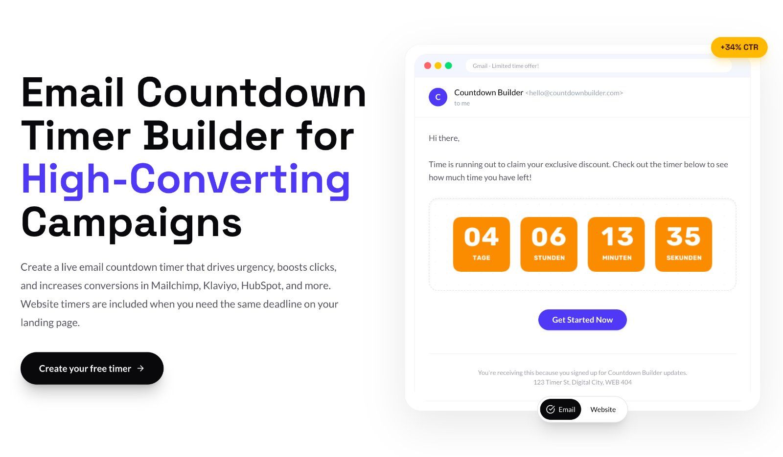 Countdown Builder screenshot