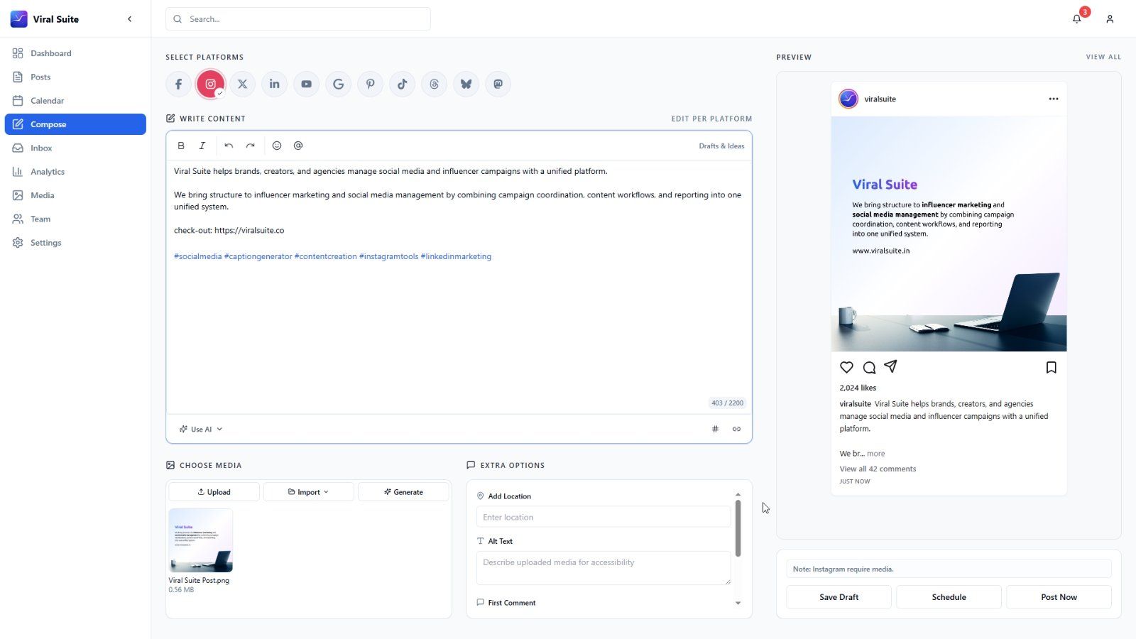 Viral Suite screenshot