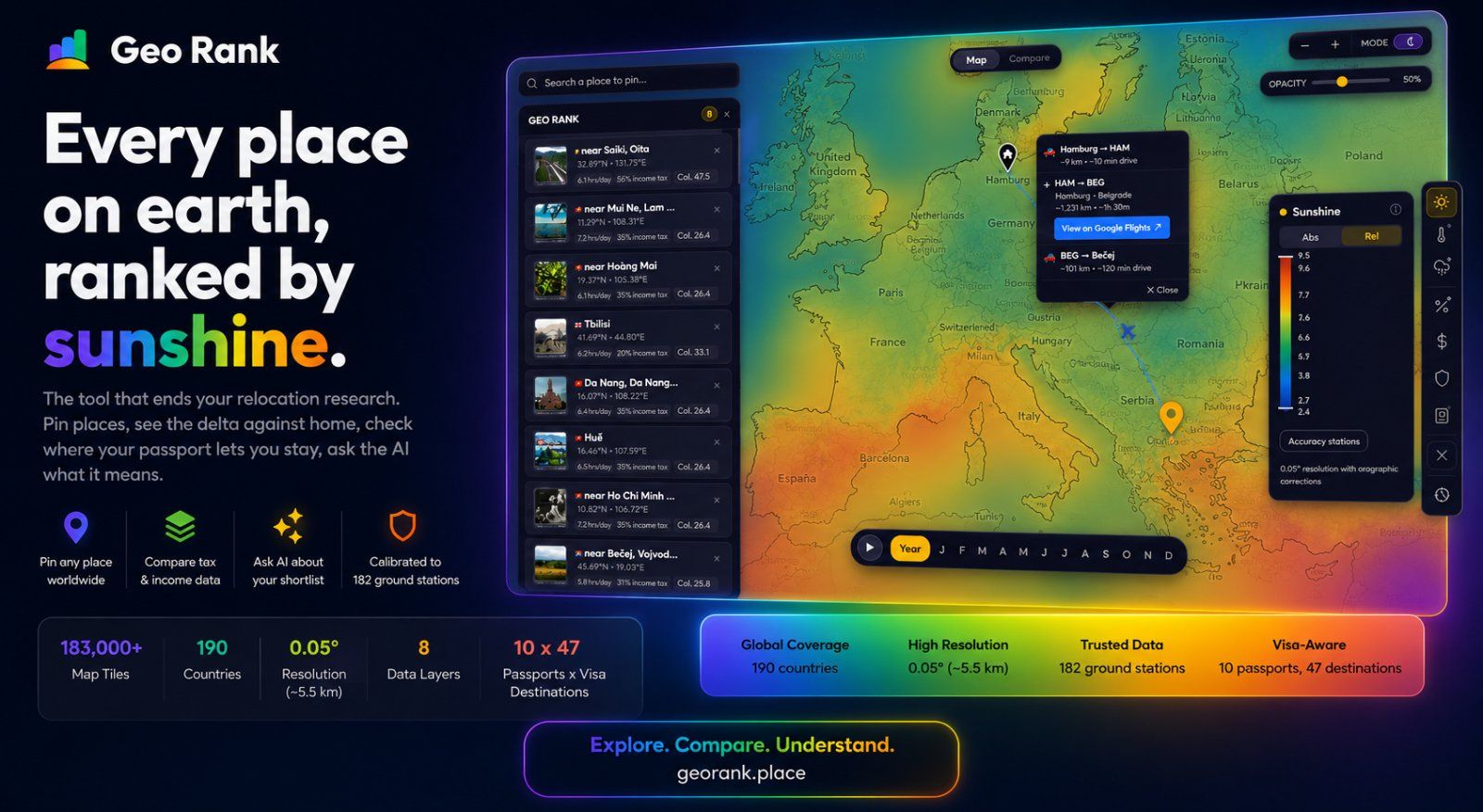 GeoRank screenshot