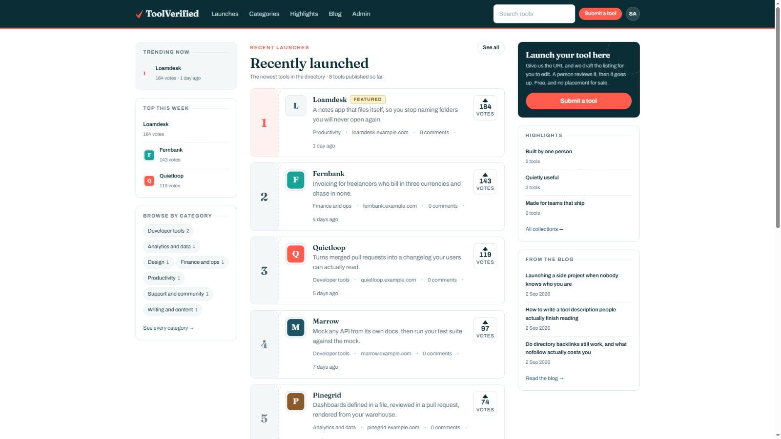 ToolVerified screenshot
