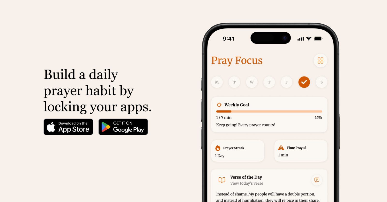 Pray Focus screenshot