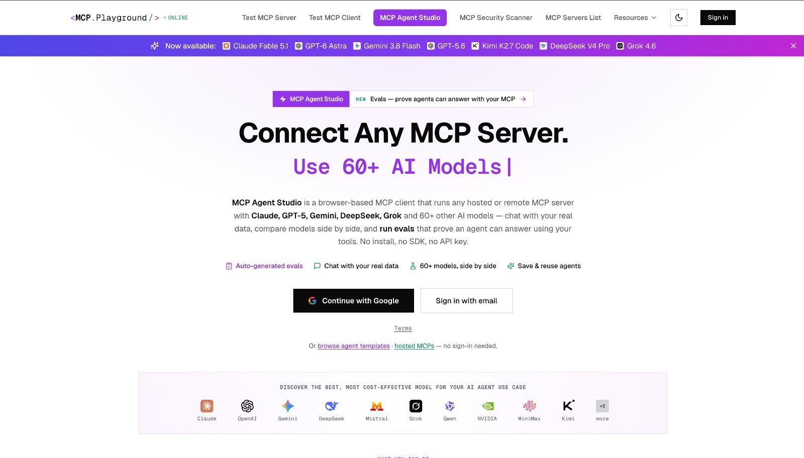 MCP Playground screenshot