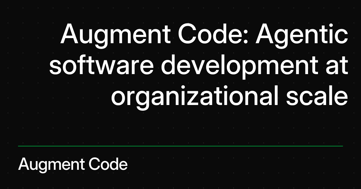 Augment Code screenshot