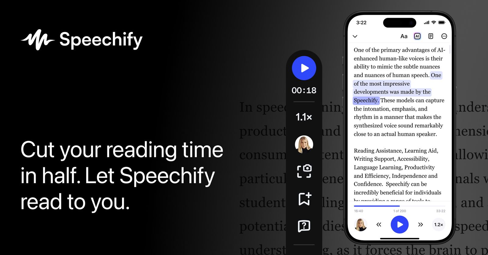 Speechify screenshot